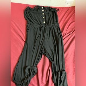 Black with wooden buttons jumper